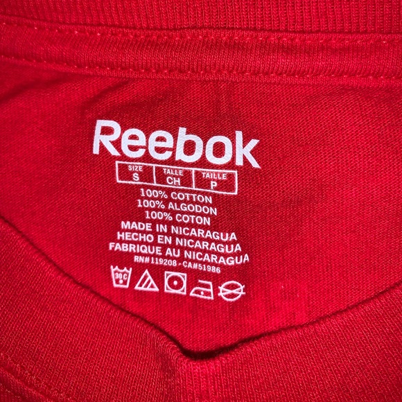 Reebok Carolina Hurricanes Hockey Red Shirt size S - Picture 6 of 8